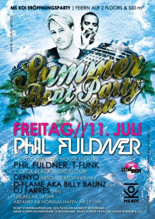 Summer Boat Party Sylt