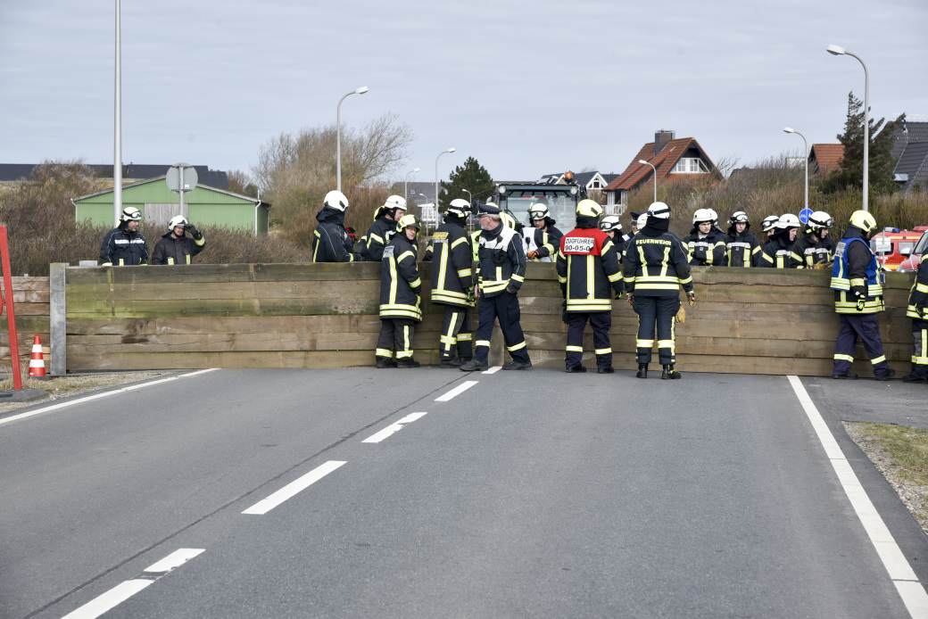 Katastrophenschutzübung in Westerland