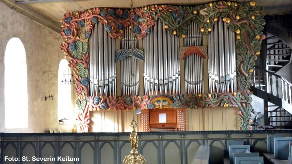 Die Orgel in der Keitumer St. Severin Kirche auf Sylt