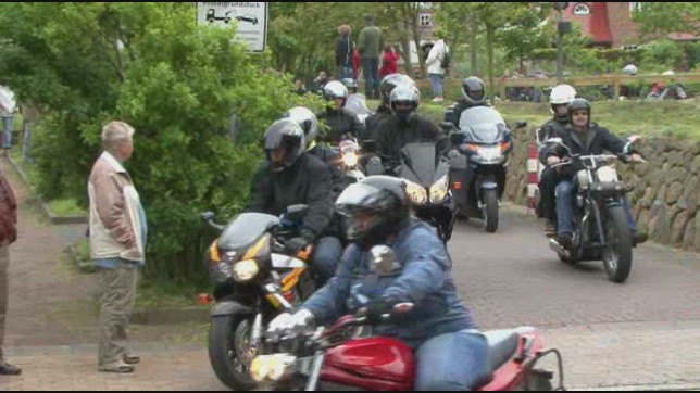 Motorrad Corso auf der Insel Sylt