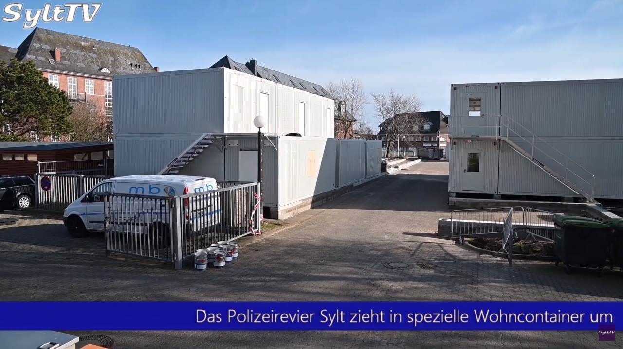 Sichere Konstruktion: 78 Container für die Polizeiwache Sylt