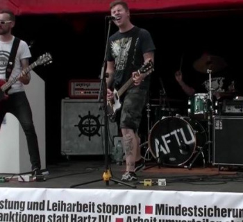 Punkkonzert und Demo der Linken in Westerland