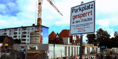 Sylts neue Baustelle - Bahnhof Parkplatz in Westerland gesperrt