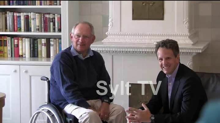 Timothy Geithner + Wolfgang Schäuble auf Sylt