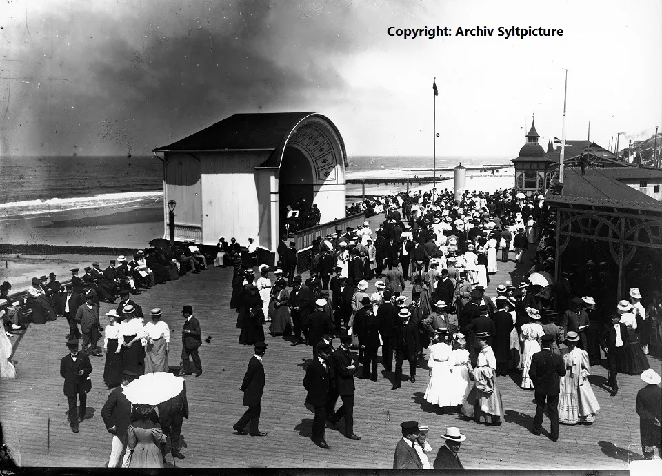 promenade westerland sylt um 1900
