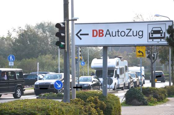 DB Autozug Sylt im Abreise Chaos