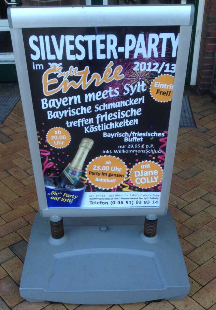 Silvester Party Bahnhof Westerland