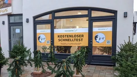 Neues, zentrales Sylter Testzentrum in der Westerländer Boysenstraße