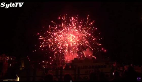 Feuerwerk auf Sylt in Hörnum Neujahr 2023