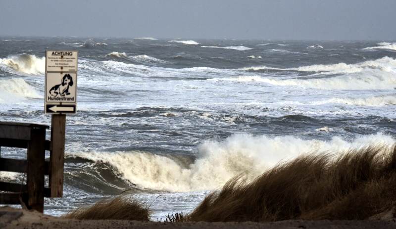 Orkanartige  Böen werden morgen die Nordsee aufwühlen