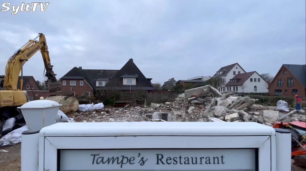 Tampes Restaurant Abriss Wenningstedt