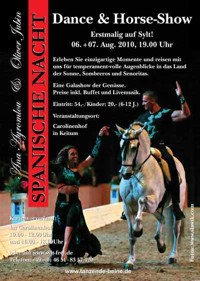 Tanz und Pferde Show auf Sylt
