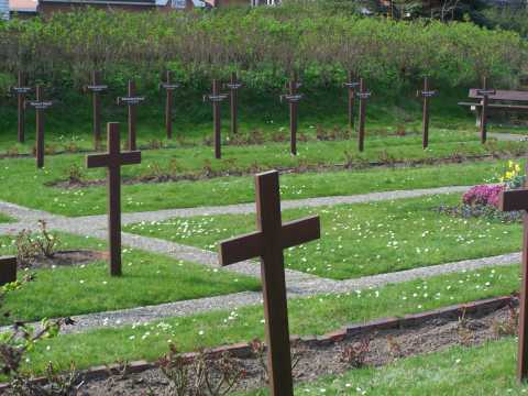 Friedhof für Tote Seemänner auf Sylt die nicht identifiziert wurden