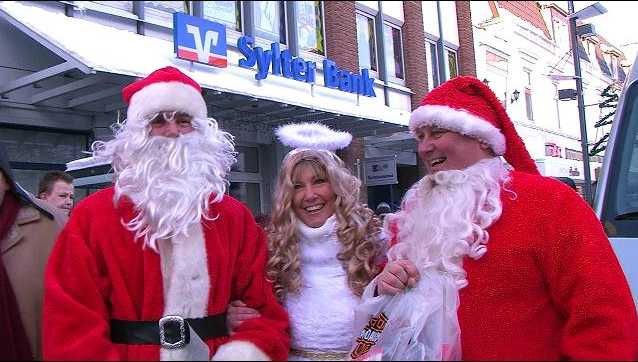 Weihnachtsmann + Christkind auf Sylt