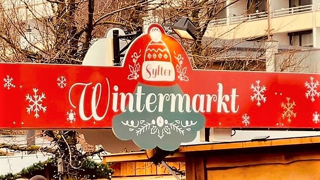 Wintermarkt in Westerland auf Sylt