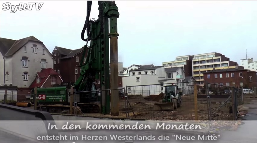 Neue Mitte Westerland, es beginnt der Bau